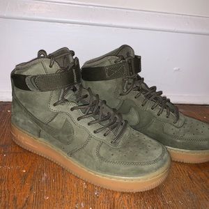 Nike Air Force 1 High - Medium Olive Nubuck UK 38